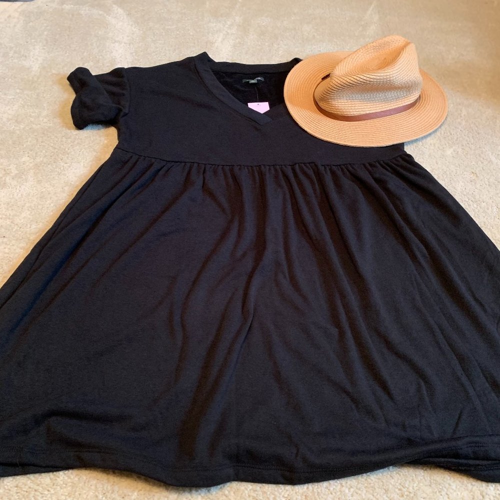 NWT Wild Fable Black Baby Doll Dress  Size M